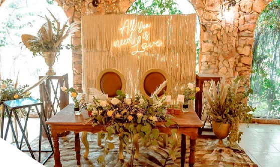 Ambientación y decoración en noche de bodas