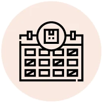 Pictograma representando un calendario
