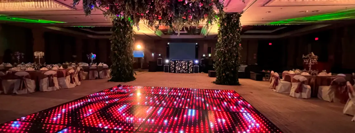 Pista de baile para fiesta de graduación